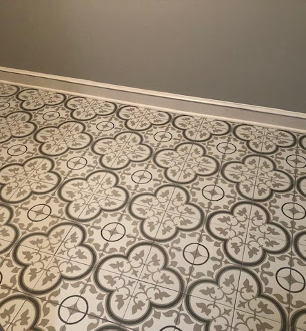 Laundry After - High-end star cement patterned tile